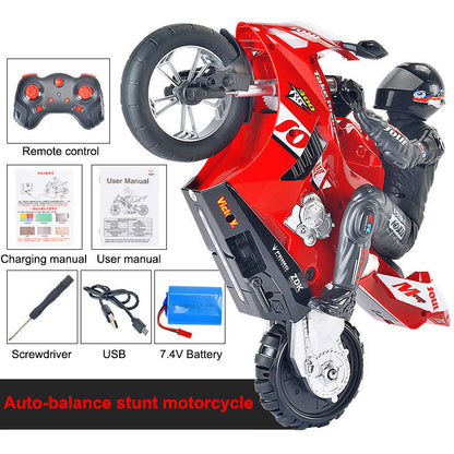 Balanced Remote Control Stunt Motorcycle
