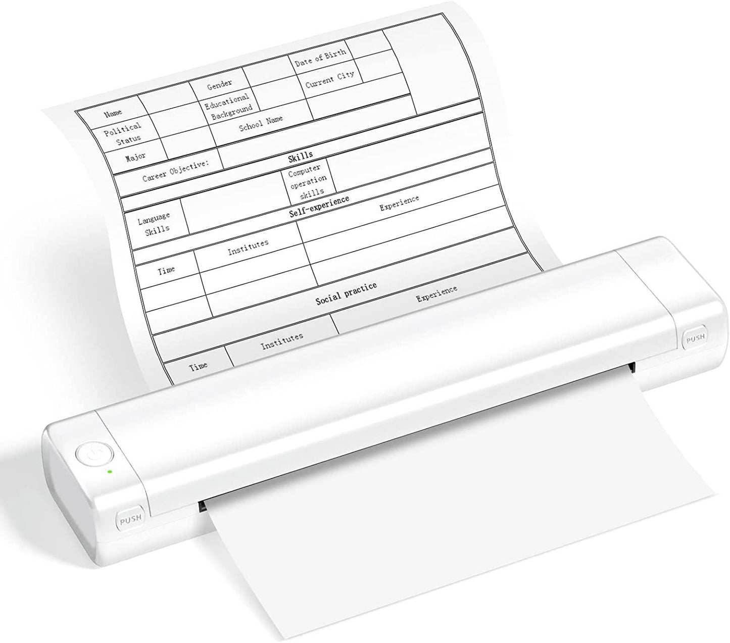 Ink-free Portable A4 Printer