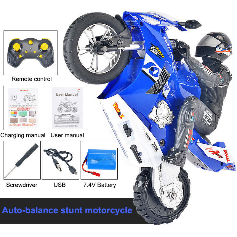 Balanced Remote Control Stunt Motorcycle